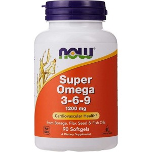 Now Foods Super omega-3-6-9 1200 mg, 90 kapsułek