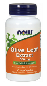 Now Foods, Wyciąg z liścia oliwnego 500 mg (Olive Leaf), 60 kapsułek