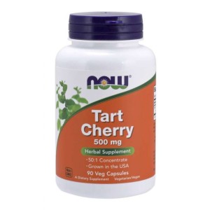 Now Foods Tart cherry wiśnia koncentrat 500 mg, 90 kapsułek