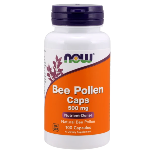 Now Foods bee pollen pyłek pszczeli 500 mg 100 kapsułek