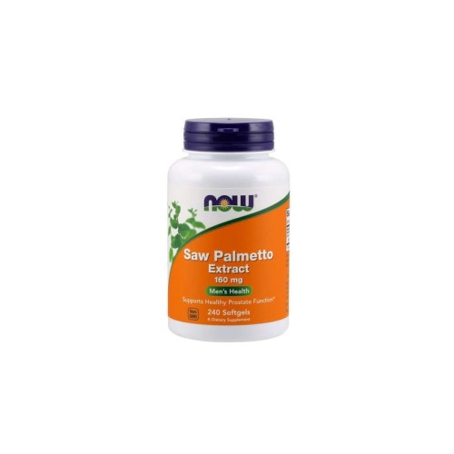 now foods, wyciąg z owocu palmy sabalowej 160 mg saw palmetto, 240 kaps