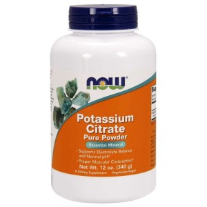 Now Foods Potas cytrynian potasu, 340 g
