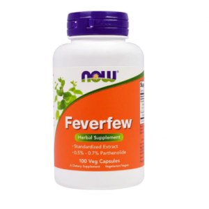 Now Foods, Wyciąg z ziela Złocienia Maruny 175 mg (Feverfer), 100 kapsułek