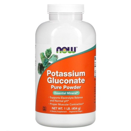 Now Foods potas w proszku glukonian potasu 454 g