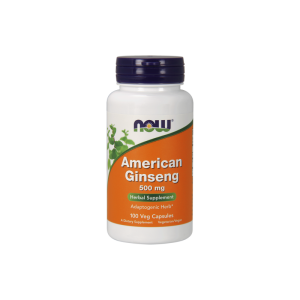 Now Foods, Żeń-szeń amerykański 500 mg (American Ginseng), 100 kapsułek