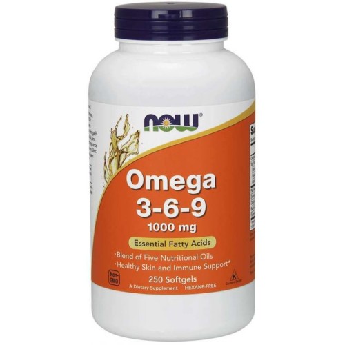 Now Foods omega 3 6 9 1000 mg 250 kapsułek