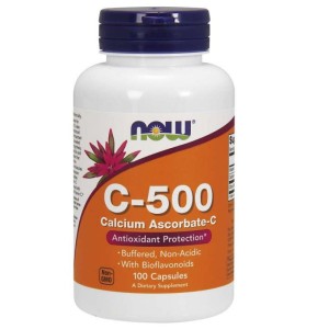 Now Foods Witamina C 500 mg Buforowana, 100 kapsułek