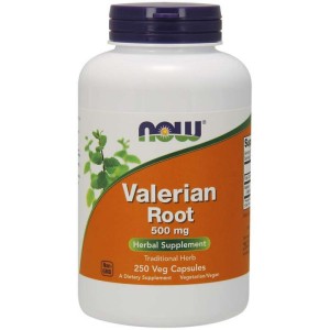 Now Foods, Waleriana 500 mg (Valerian Root), 250 kapsułek