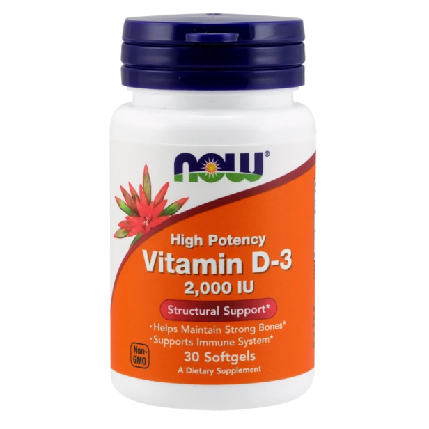 Now Foods witamina d3 2000 iu 500 mcg 30 kapsułek