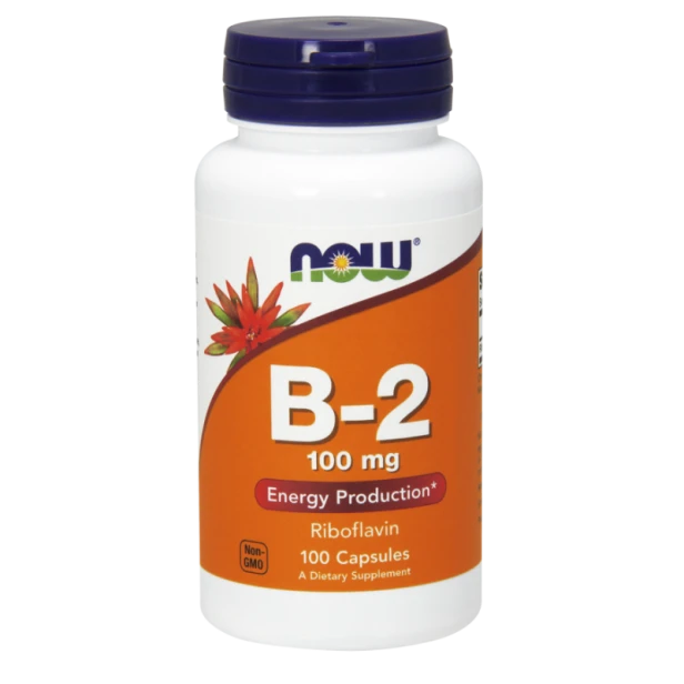now foods, witamina b2 100 mg, 100 kaps