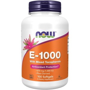 Now Foods Witamina E 1000 IU, 100 kapsułek