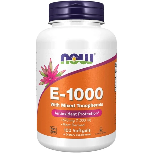 Now Foods witamina e 1000 iu 100 kapsułek