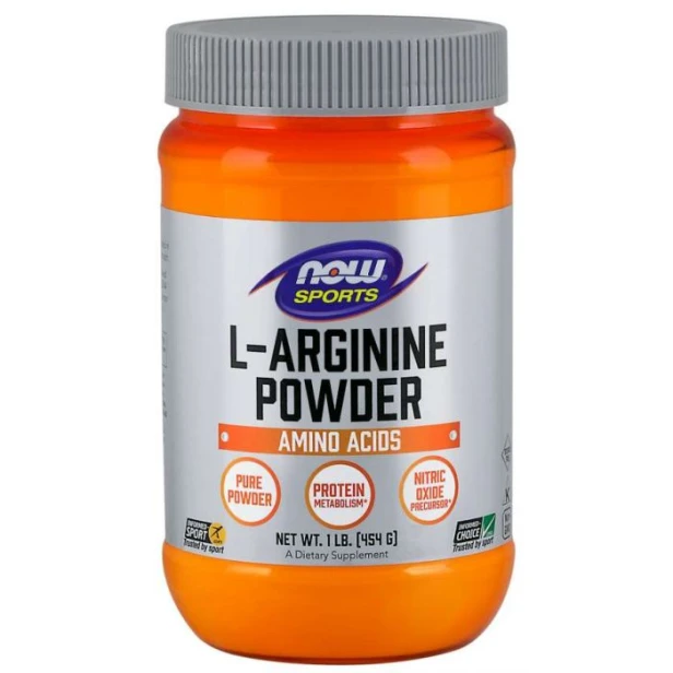 now foods, l-arginina sport, proszek 454g
