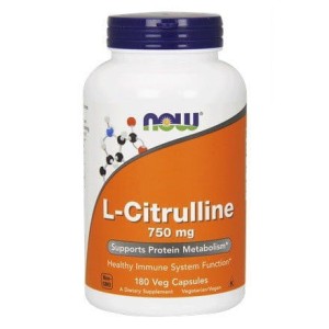 Now Foods, L-Cytrulina 750 mg, 180 kapsułek