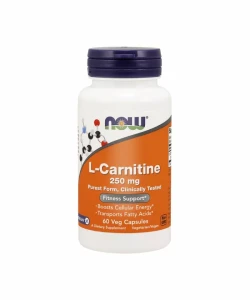 Now Foods, L-Karnityna 250 mg, 60 kapsułek
