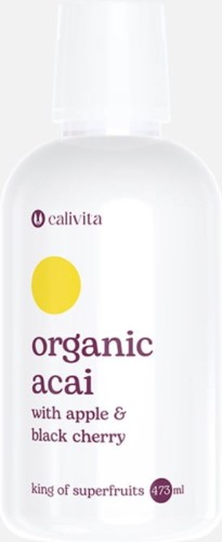 Calivita organic acai with apple black cherry 473 ml