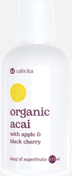 Calivita organic acai with apple black cherry 473 ml