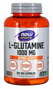 Now Foods, L-Glutamina 1000 mg SPORT, 120 kapsułek