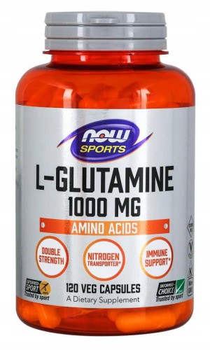 Now Foods l-glutamina 1000 mg sport 120 kapsułek