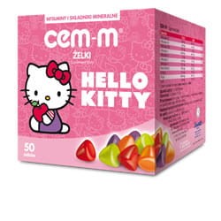 Walmark CEM-M, żelki dla dzieci, Hello Kitty, 50 sztuk
