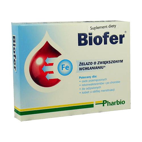 Biofer żelazo w tabletkach 60 tabletek