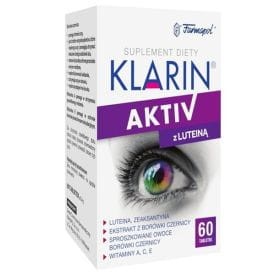 Klarin Activ z luteiną, zdrowe oczy, 60 tabletek