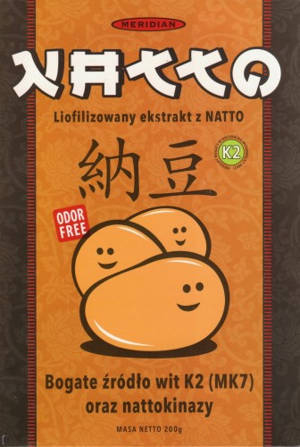 Meridian natto liofilizowany ekstrakt z natto 200 g