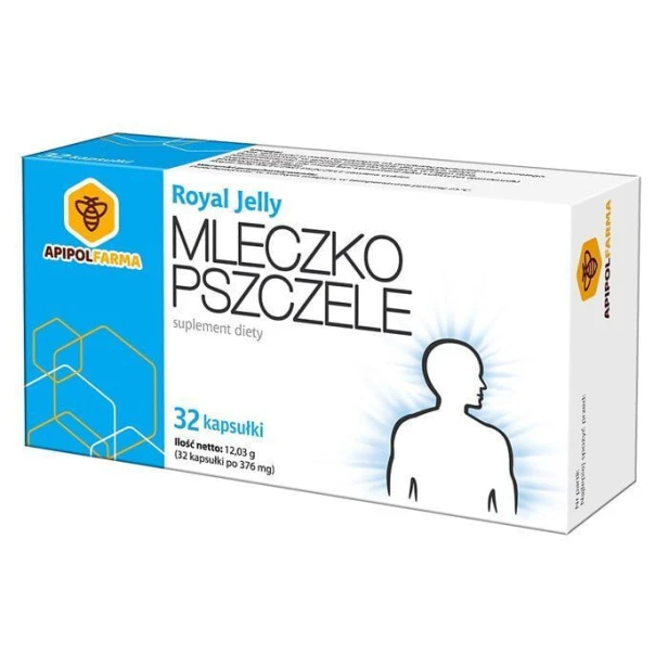 Apipol-farma mleczko pszczele 32 kapsułki
