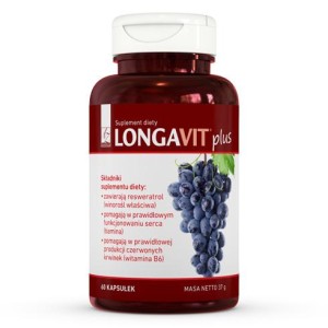 A-Z Medica LongaVit czerwone wino, 45 kapsułek