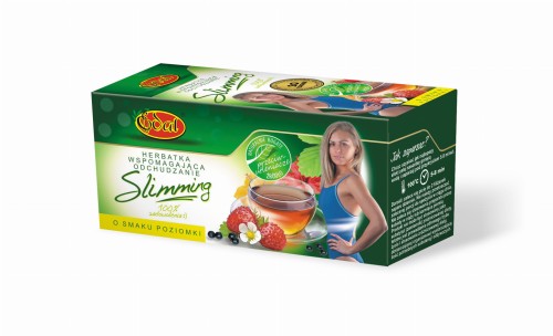 Edal Herbata odchudzająca o smaku poziomkowym 20x2g