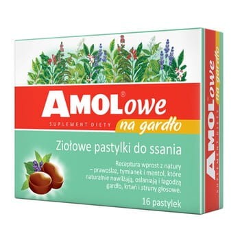 Takeda Pharma Amolowe pastylki na gardło do ssania 16 tabletek