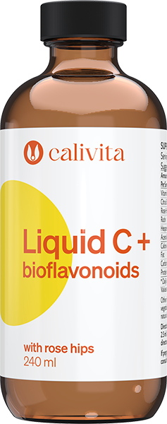 Calivita witamina c w płynie z bioflawonoidami i owocem dzikiej róży 240 ml