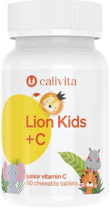 Calivita Lion Kids C, witamina c dla dzieci, 90 tabletek