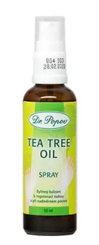 DR POPOV Spray do stóp tea tree oil z ekstraktem z drzewa herbacianego 50 ml