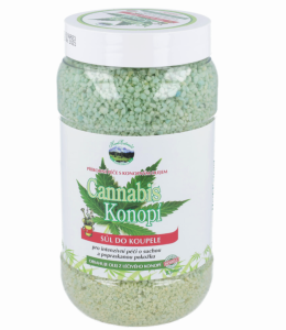 Sól do kąpieli z olejem konopnym i minerałami, 1200 g