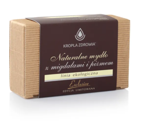 Kropla Zdrowia Naturalne mydło z migdałami i piżmem 130 g