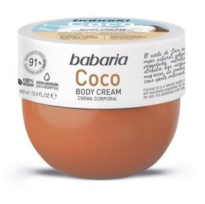 Babaria Body Cream krem do ciała  z olejkiem kokosowym i witaminą E, 400 ml