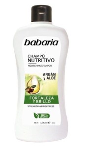 Babaria Szampon odżywczy z aloesem i olejkiem arganowym, 400 ml