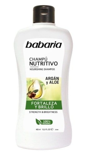 Babaria Szampon odżywczy z aloesem i olejkiem arganowym 400 ml