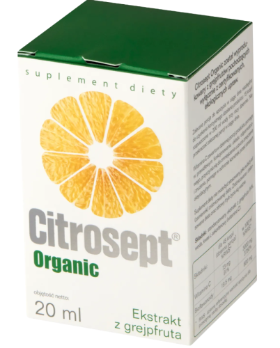 Citrosept Organic ekstrakt z owoców grejpfruta 20 ml