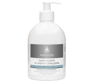 Kropla Zdrowia Mydło ze srebrem i białą glinką mydło w płynie, 500 ml