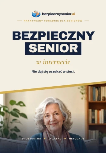 Poradnik bezpieczny senior w Internecie książka wersja papierowa miękka okładka