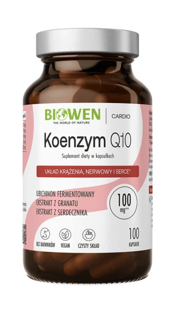 Biowen Koenzym Q10 100 mg, 100 kapsułek — opakowanie