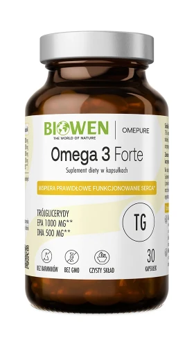 Biowen Omega 3 Forte TG (1000 mg EPA, 500 mg DHA) – opakowanie