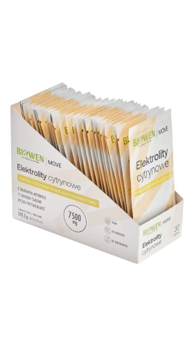 Biowen Elektrolity cytrynowe w saszetkach – opakowanie