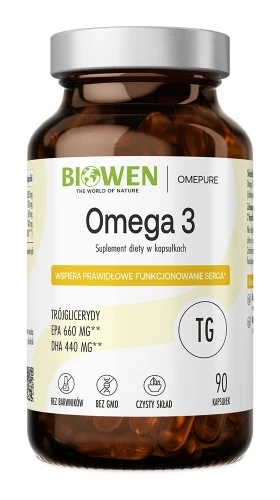 Biowen Omega 3 TG (660 mg EPA, 440 mg DHA) – opakowanie