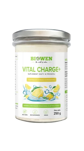 Biowen Elektrolity Vital Charge+ cytrynowe – opakowanie