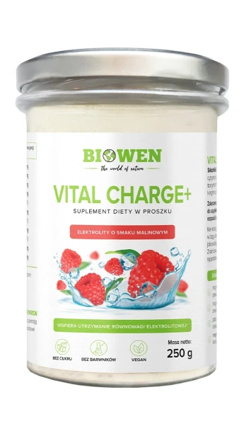 Biowen Elektrolity Vital Charge+ malinowe – opakowanie