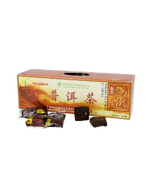 Meridian Czerwona herbata Pu erh prasowana w kostkach 125 g