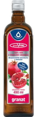 Oleofarm Sok z owoców granatu GranVital, 490 ml